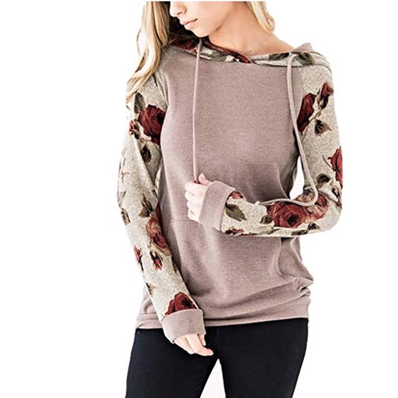 Beautiful women long sleeve hoodie sweatshirt - Picture 2 of 5